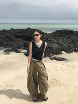 Chiller Leopard Wide Balloon Pants (2c)