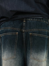 CR Wide Denim Banding Balloon Pants