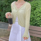 Miel Summer Cropped Cardigan
