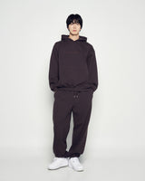 25FW ダブルラインフーディー ダークブラウン