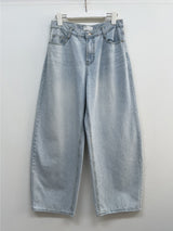 516 Washed Wide Denim Pants