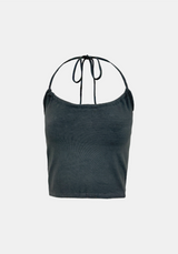 Wat Halter Sleeveless & Frill Cardigan