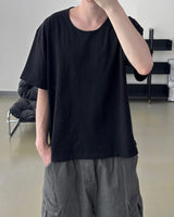 Erne Crop Over U Neck Short Sleeve Tee