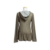 (3color) Punching Stripe Shirring Flare Cardigan