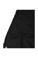 SIDE SNAP BACK LOGO PANTS (BLACK)
