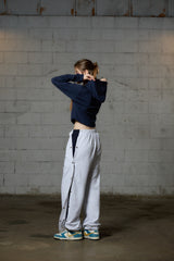 ILLA PPINTUCK HOODIE / NAVY
