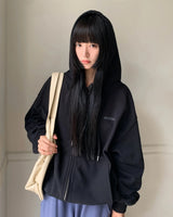 [ORIGINAL] Ettu Lettering Oversized Hood Zip-Up