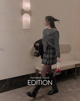 【MADE】Round knit & shawl set
