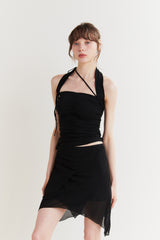 FAIRY HALTER TOP black