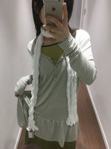 Scandi striped dress (3color)