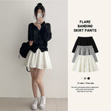 Frill Point Training Banding Skirt Pants (3 colors)