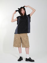 DEVIL HOODIE VEST (BLACK)