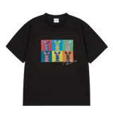 25SS エイリアンラビットポップアートショートスリーブTシャツ ブラック