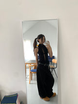 STUD BALLOON WIDE PANTS (2C)