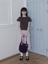 HIDDEN PRINT REGULAR T (BROWN)