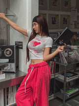 ハードループクロップ半袖Tシャツ