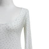 (3color) Ditsy Floral U-Neck Long Sleeve Tee