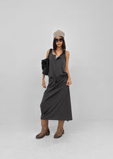 [MADE] Hishi String Sleeveless Long Dress