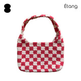 [MADE] Étang バゲットバッグ | チェッカーボードコーラルピンク