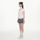 Chiffon Corset Blouse - PINK