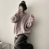 Dews シックボクシーツイードニット