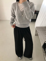 [MADE] ENTOL VELOUR WIDE PANTS