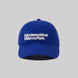 MM MY MEMORIES ウォッシュドキャップ (BLUE)