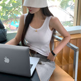[BELLIDE MADE] Basic round camisole & sleeveless