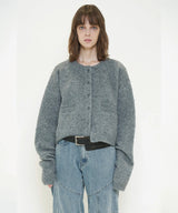 FLUFFY KNIT CARDIGAN