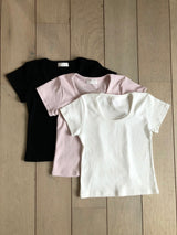 ソフトUネックTシャツ