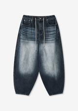 CR Wide Denim Banding Balloon Pants