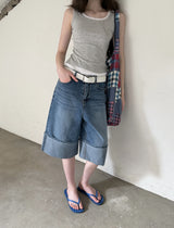 [ORIGINAL] Riku Roll-up Bermuda Denim Pants