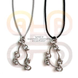 Adinkra Symbol Peace Making Chain Necklace (size: 2type)