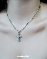 Cross Cubic Chain Necklace
