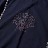 Shell ringer half T-shirts / Navy
