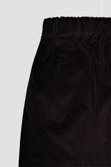 Corduroy maxi skirt, Dark brown