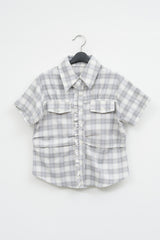 (W) Two Checked Shirt (2color)