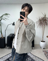 Tinead Crop Check Shirt