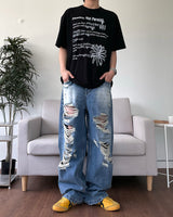 デストロイドブラッシュデニムパンツ