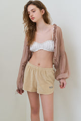 Terry comfort shorts_butter