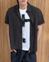 Retin check short-sleeve shirt