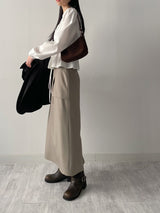 Cello V-Neck Shirred Blouse