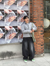 No.1655 カーブド リベット デニム パンツ