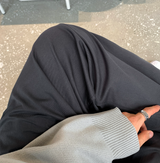  Wonderant Cotton Ton-Tuck Banding Wide Pants