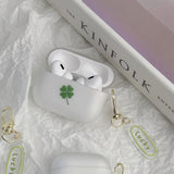 Four leaf clover Airpods case + charm