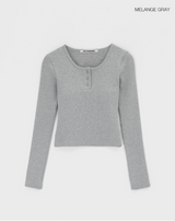 [MADE] Easy Henry Neck Long Sleeve T-Shirt With Cap