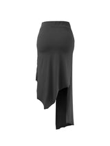 unbalanced low tunnel skirt (2color)