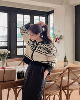 Nordic knit zip-up