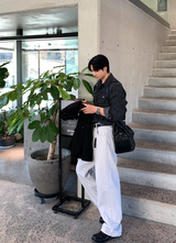 Liu ウエスタン スナップボタン デニムシャツ