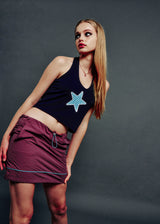  NYLON SKIRT PURPLE